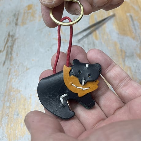 クマシャケリペアセット（赤紐）