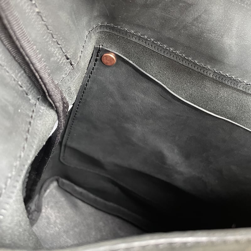 Benlly’s&Job 栃木レザー ホーボートートバッグ ショルダーバッグ 黒 benlly's original / hobo tote (M) | benlly's & job