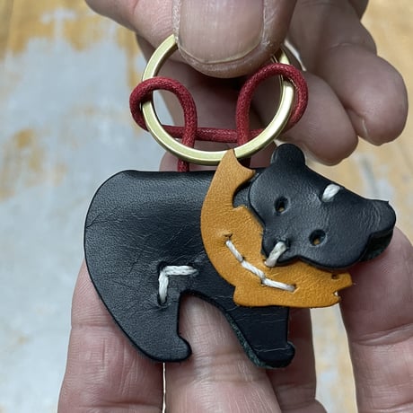 クマシャケリペアセット（赤紐）