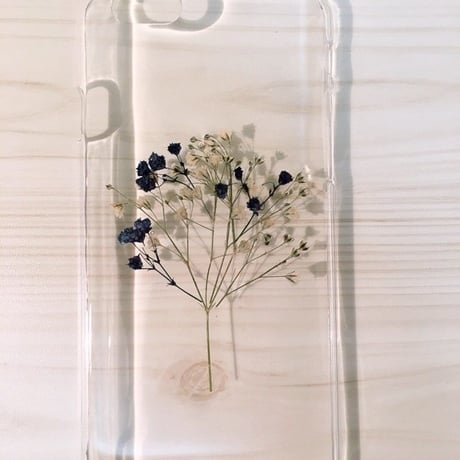 【受注製作60】iphone5/5sケース 本物のお花使用 スマホ