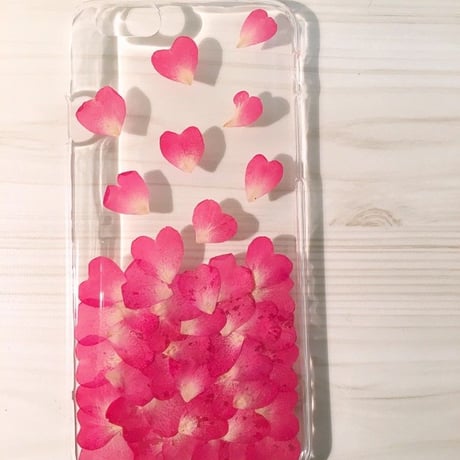 【受注製作57】iphone5/5sケース 本物のお花使用 スマホ