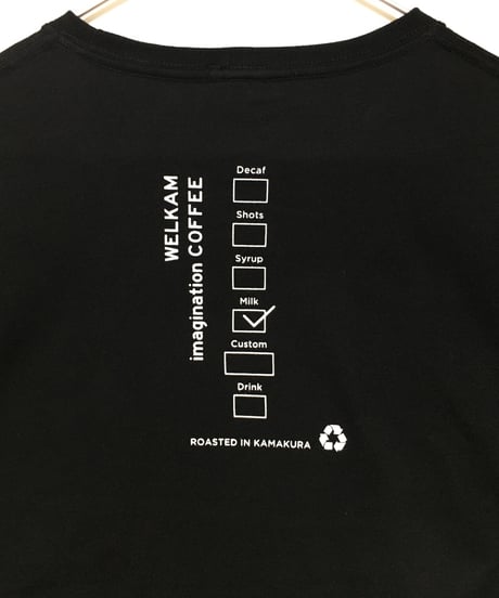 COFFEE ビッグシルエットポケットTシャツ ＜BLACK＞