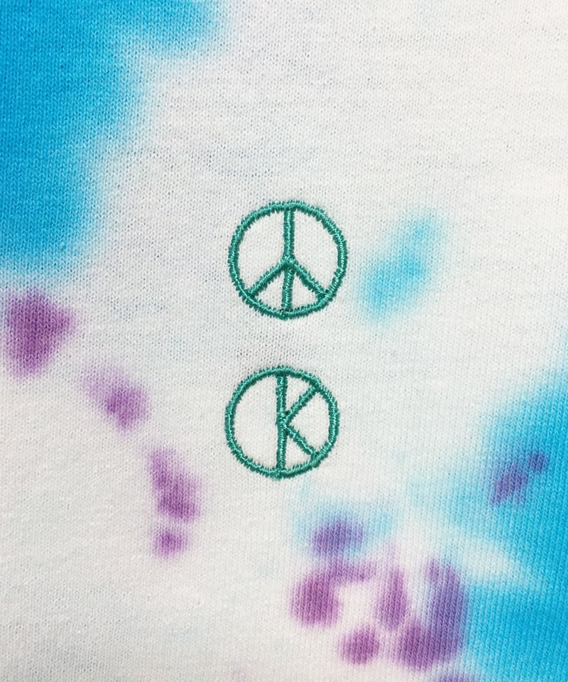 PEACE タイダイTシャツ ＜YELLOW×GREEN／PURPLE×BLUE／PINK×B