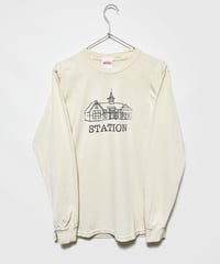 STATION ピグメントロングTシャツ ＜IVORY＞