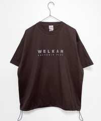 WELKAM ドローコードTシャツ ＜CHOCOLATE／WHITE／BLACK＞