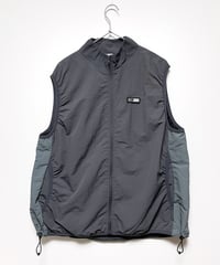 WELKAM ナイロンベスト ＜GRAY／BROWN＞