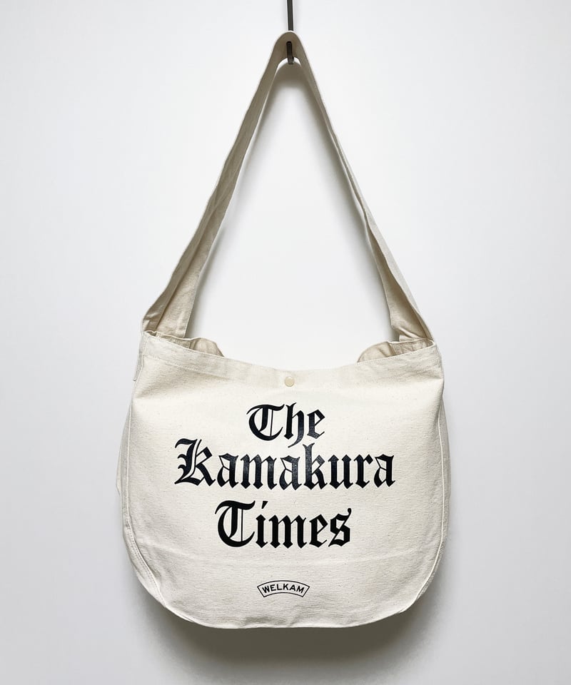 TIMES ニュースペーパーバッグ ＜NATURAL／BLACK＞ | WELKAM ONLI