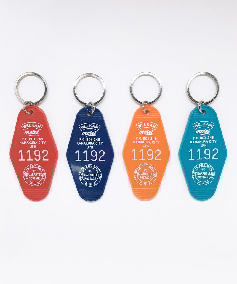 WELKAM MOTEL キーホルダー ＜9 COLORS＞ | WELKAM ONLINE