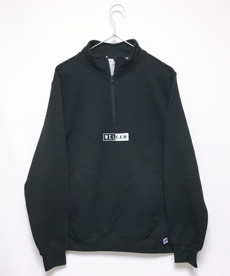 WEL/KAM ハーフジップスウェット ＜BLACK／GRAY＞ | WELKAM ONLIN