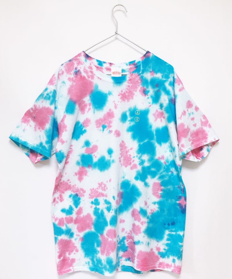 PEACE タイダイTシャツ ＜YELLOW×GREEN／PURPLE×BLUE／PINK×B