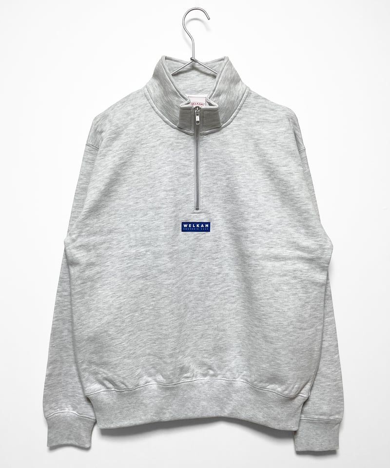 WELKAM ハーフジップスウェット ＜ASH＞ | WELKAM ONLINE SHOP