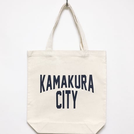 KAMAKURA CITY トートバッグ＜NATURAL／NAVY＞