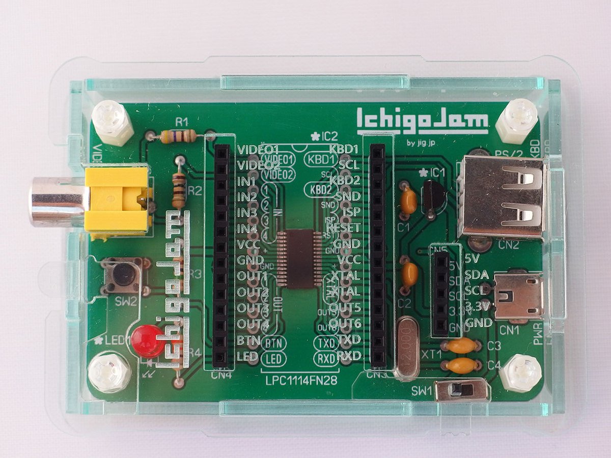 アクリルケース for IchigoJam T・S（レッド / ブルー