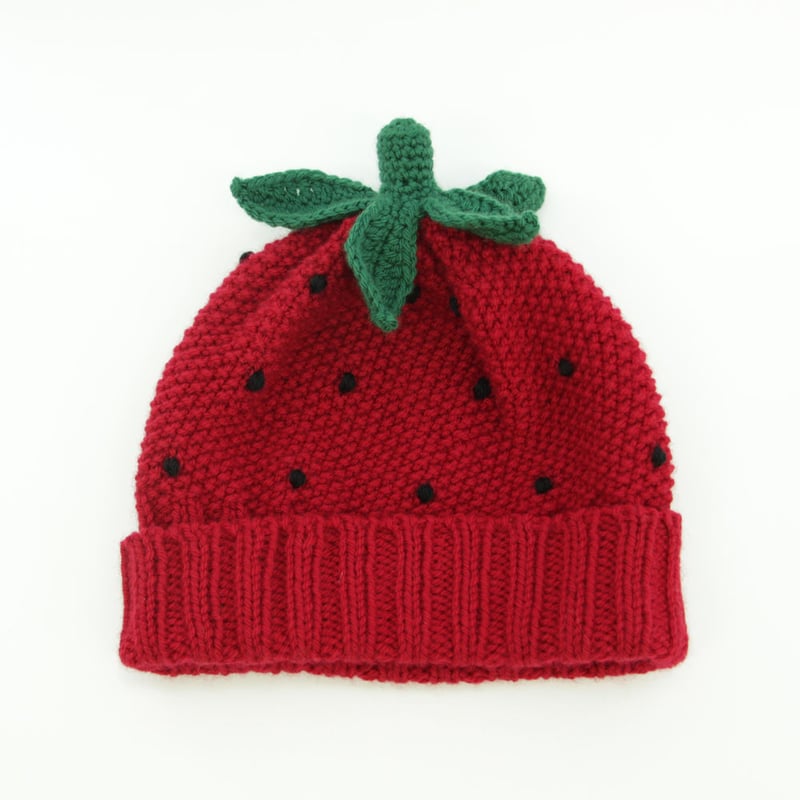 手編みIchigoニット帽（ヘタ） | Programming Club Network