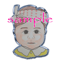 人物顔のアイコン画像640×640ピクセル・子供
