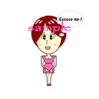 Japanese pop Illustration icon! kawaii（Cute） women pink
