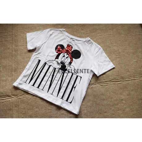 【プライマークキッズ】PRIMARK KIDS x DISNEY　ミニーちゃんリバーシブルスパンコールT