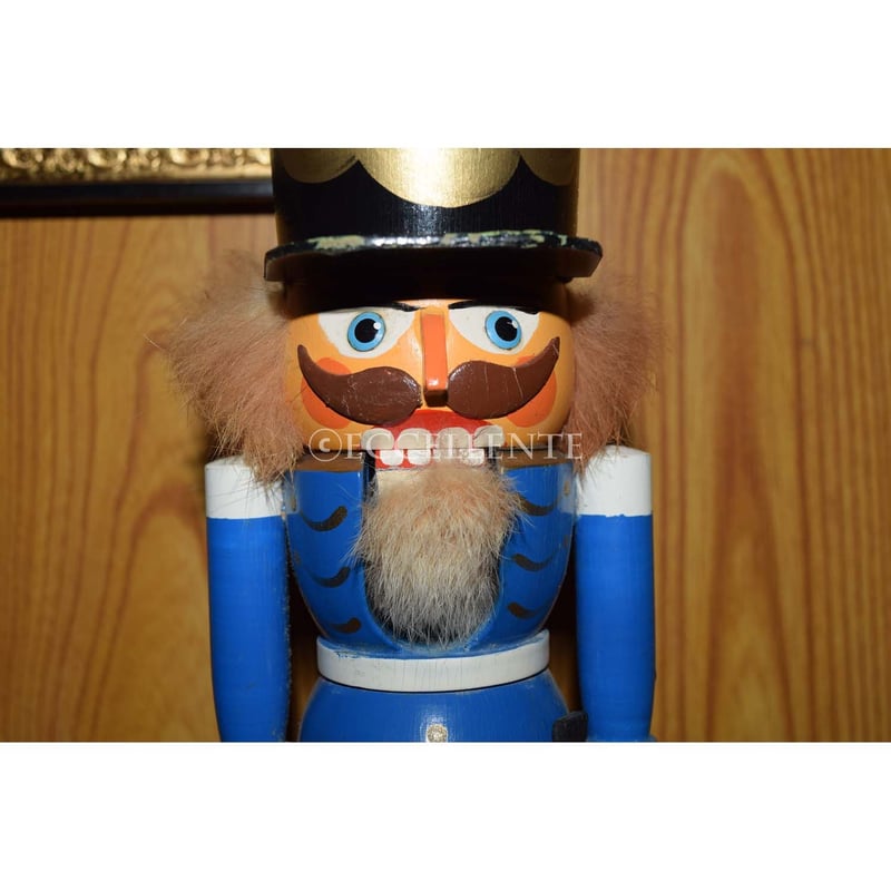 ヴィンテージ雑貨】くるみ割り人形 26cm（ブルー） | ECCELLENTE