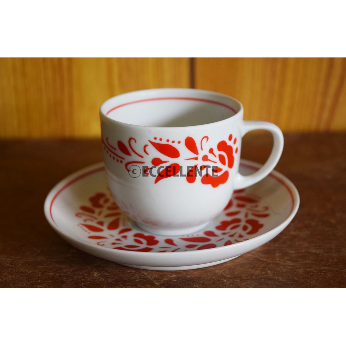 美品】HOLLOHAZA ホロハーザ カップ＆ソーサー6客 ティーポットセット