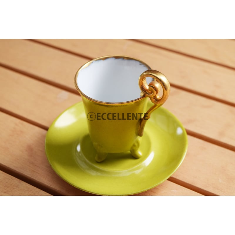 リモージュ MalevergnePorcelaineデミタスカップセット アンティーク洋食器】リモージュ デミタスカップ＆ソーサー