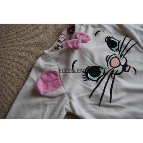 【プライマークキッズ】PRIMARK x DISNEY　マリーちゃん裏毛ルームウェア上下セット