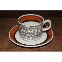 【北欧ヴィンテージ】【ゲフレ】アグネッタ　コーヒーカップ＆ソーサー