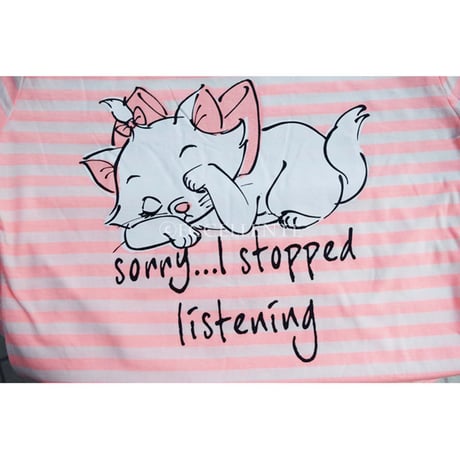 【プライマーク】PRIMARK x DISNEY　マリーちゃんボーダーロングカットソー