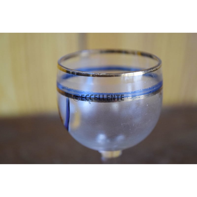 アンティーク洋食器】【ボヘミアガラス】【アールヌーボー】ペイント