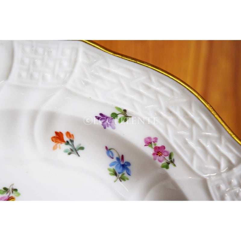 アンティーク洋食器】【マイセン】【アールヌーボー】ディナープレート