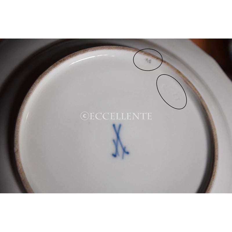 アンティーク洋食器】【マイセン】【アールヌーボー】ディナープレート