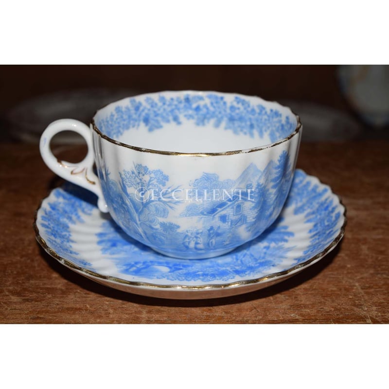 アンティーク洋食器】【ロールストランド】ウィローパターン ティー