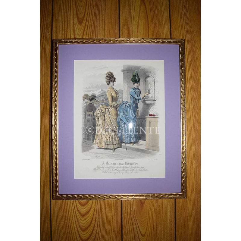 ビシュヌ　ビンテージポスター　額縁付　リトグラフ ビシュヌ ビンテージポスター 額縁付 リトグラフ ビシュヌ