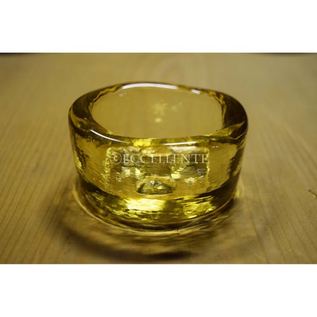 【北欧ヴィンテージ】【ボダ】【エリック・ホグラン】アッシュトレイ（円形）7cm　クリーム　ウシ（フェイス）
