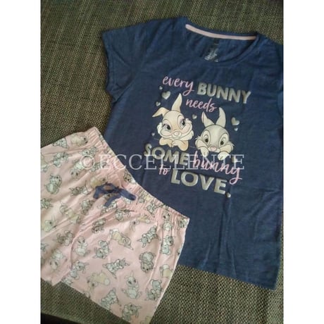 【プライマークホーム】PRIMARK HOME x DISNEY　ナイトウェア上下セット　ショートパンツ　シリーズ①