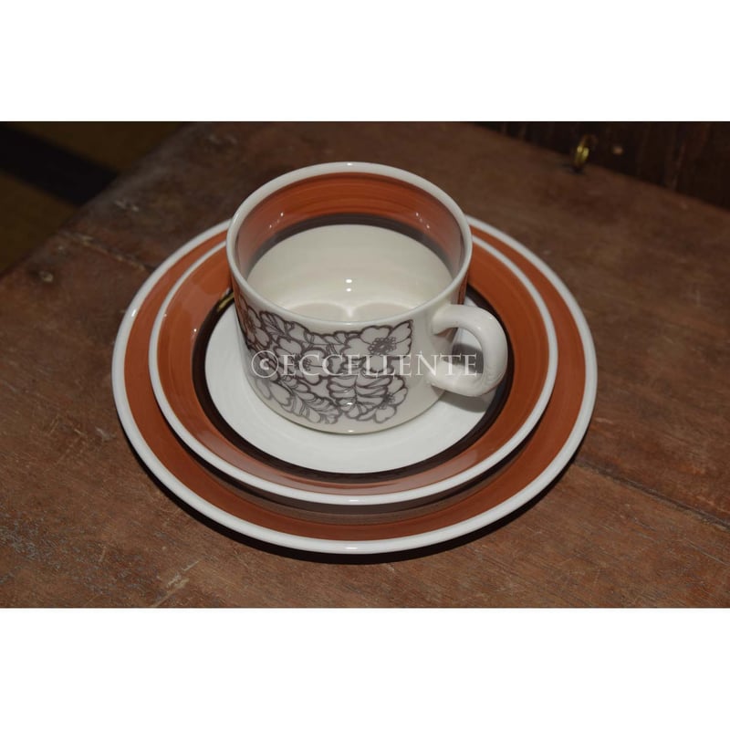 北欧ヴィンテージ】【ゲフレ】アグネッタ コーヒーカップトリオ①