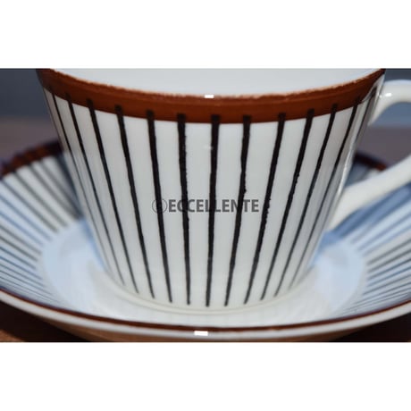 【北欧ヴィンテージ】【グスタフスベリ】【スティグ・リンドベリ】スピーサリブ　コーヒーカップ＆ソーサー