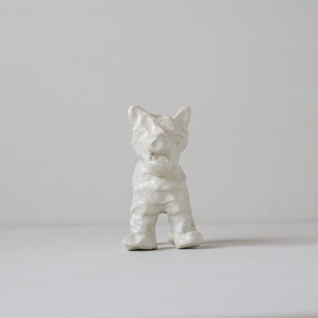 SHOKKI_White dog_standing dog