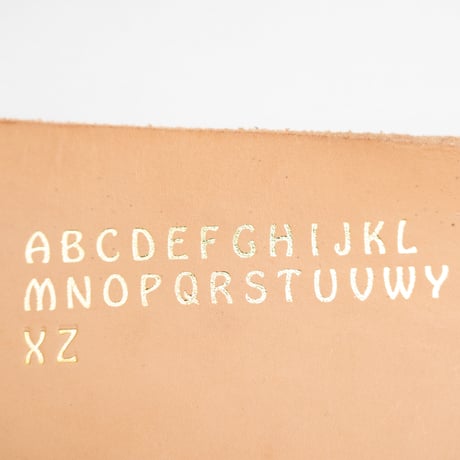 イニシャル入りキーホルダー(ターコイズ)