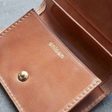 Mini wallet / cordovan NATURAL