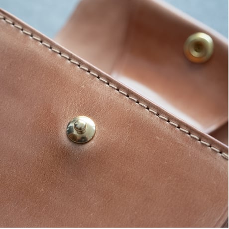 Mini wallet / cordovan NATURAL