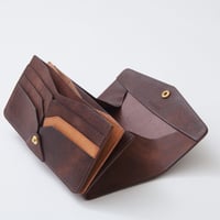 combination long wallet（ダークブラウン×ナチュラル）