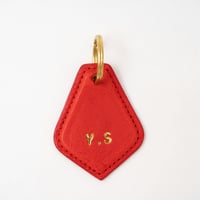 イニシャル入りキーホルダー(レッド)