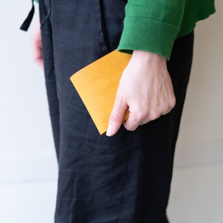 half wallet(マスタード)