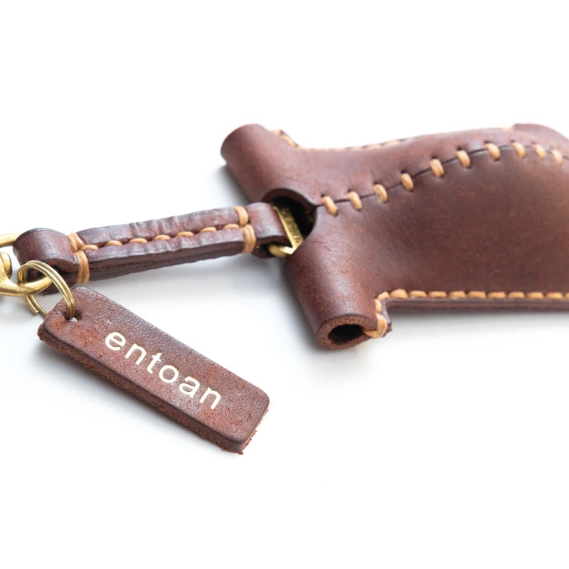 おなかポッコリキーケース（ダークブラウン） | entoan web store