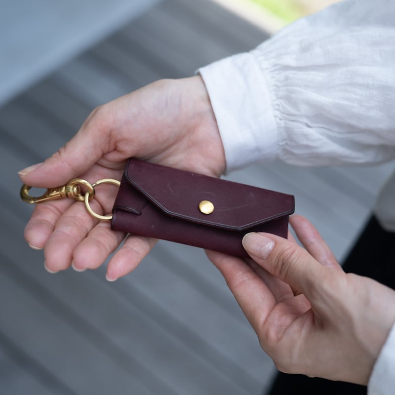 entoan　エントアン　おなかポッコリキーケース　ブラック（縫い糸もブラック） おなかポッコリキーケース – entoan