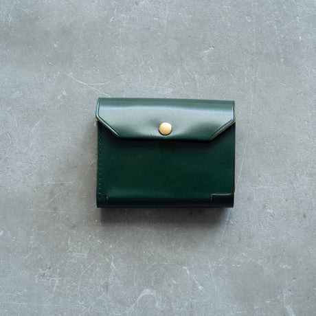 Daily wallet(for right)/cordovan GREEN