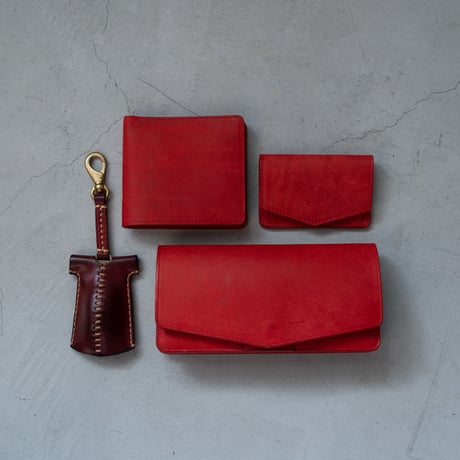 half wallet(レッド)