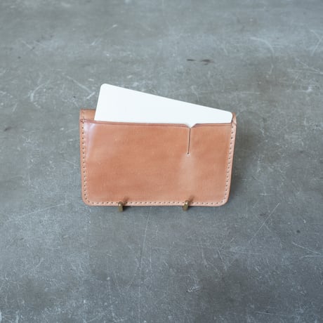 Mini wallet / cordovan NATURAL