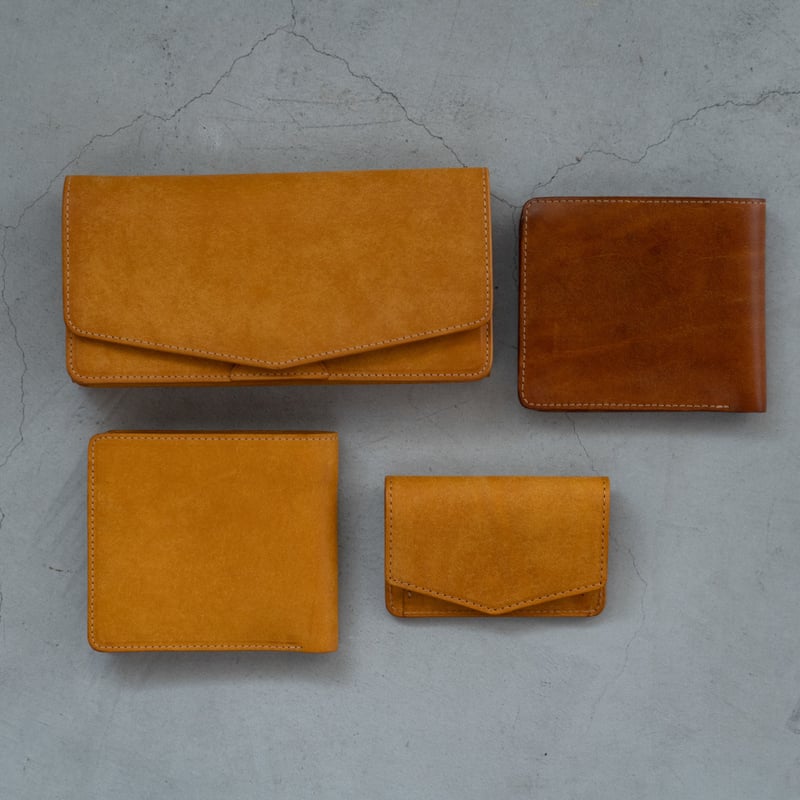 【美品】entoan マスタード half wallet ハーフウォレット half wallet(マスタード) | entoan web store