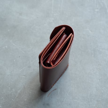 Daily wallet(for right)/cordovan BURGUNDY